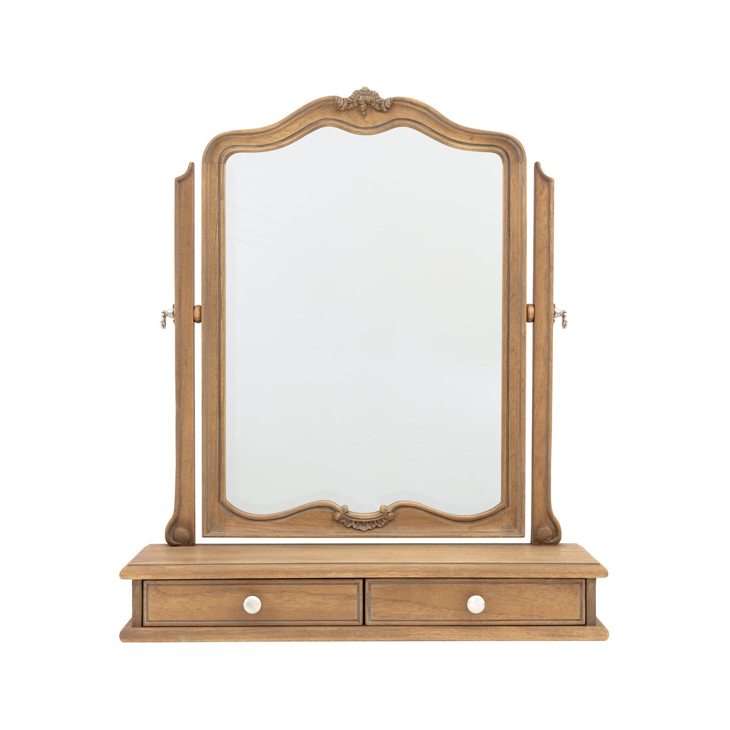 Amos Wooden table top mirror