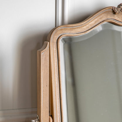 Amos Wooden table top mirror