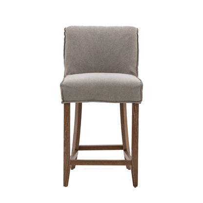 Amos Tarnby Bar Stool Grey Linen (2pk)
