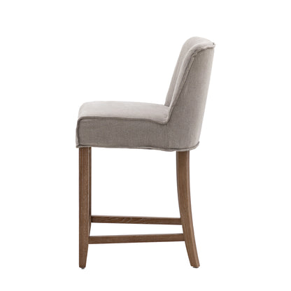 Amos Tarnby Bar Stool Grey Linen (2pk)