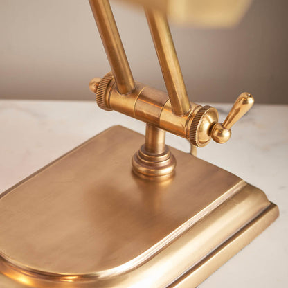 Interiors 1900 Winchester Bankers Desk Lamp Solid Brass