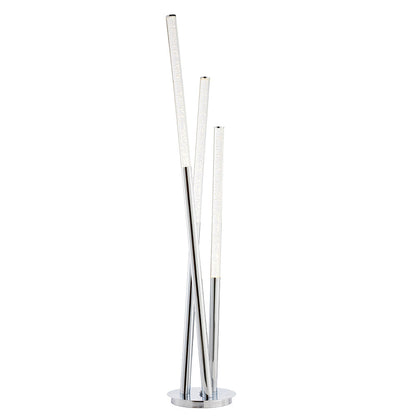 Endon Glacier 3lt floor Lamp Polished stainless steel & clear bubble acrylic