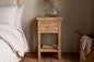 Nkuku Vivan Grooved Bedside Table Natural