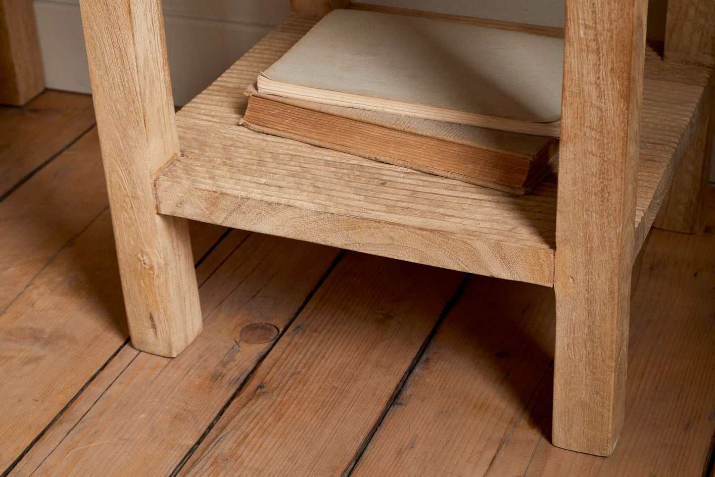 Nkuku Vivan Grooved Bedside Table Natural