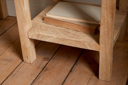 Nkuku Vivan Grooved Bedside Table Natural
