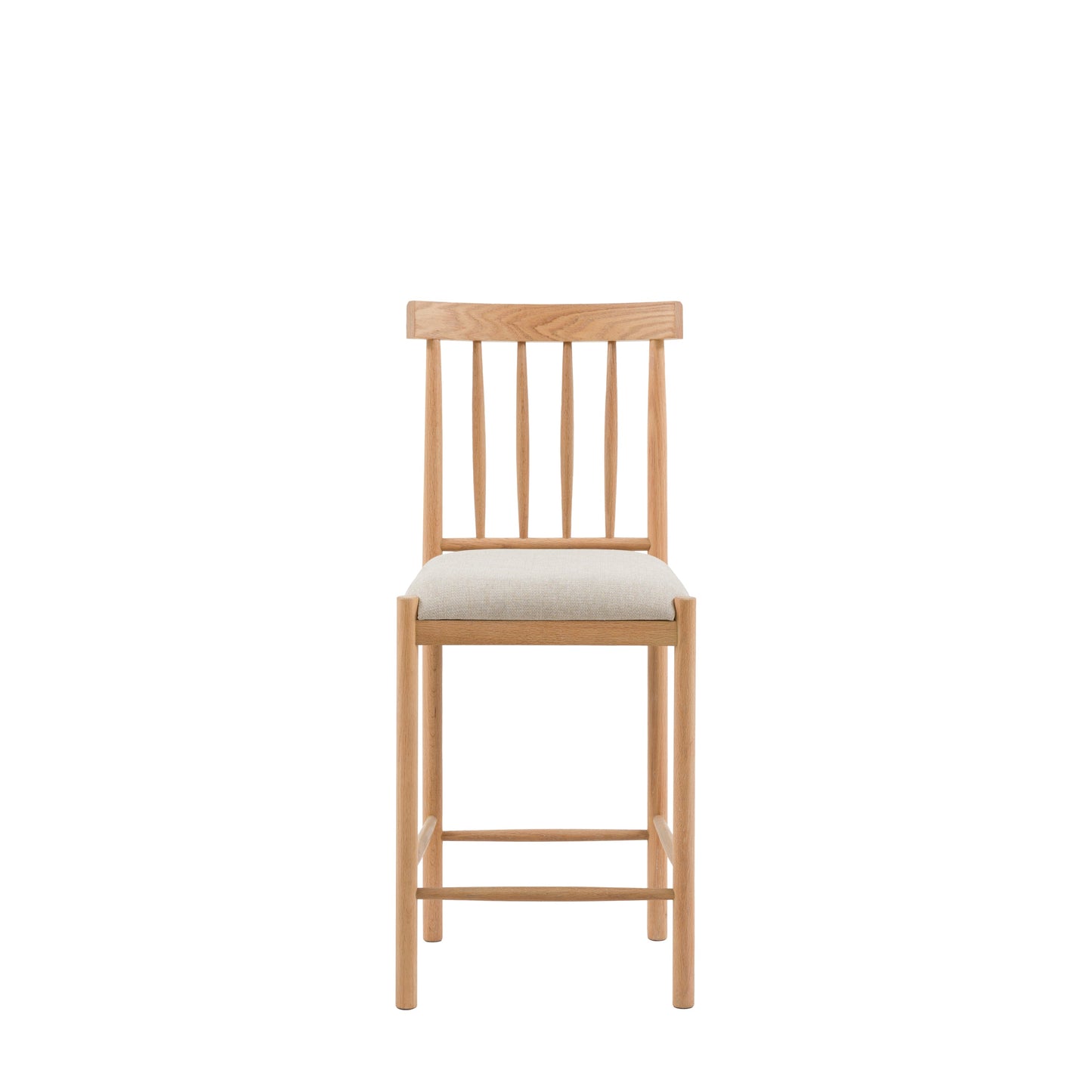 Amos Eton Upholstered Bar Stool Natural (2pk)