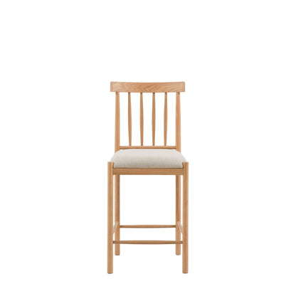 Amos Eton Upholstered Bar Stool Natural (2pk)